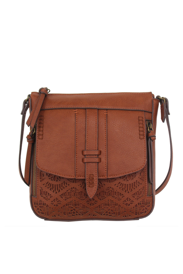 Wildleder East to West Crossbody in Persimmon - Elle Jae Gypset